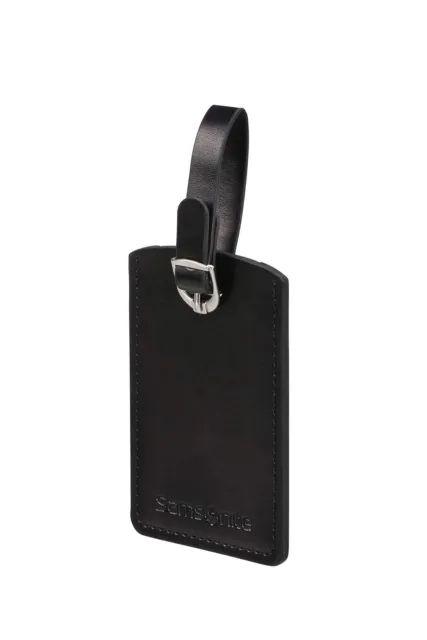 Samsonite Global Travel Accessories Rectangle Luggage Tag, 10.2 cm, Black
