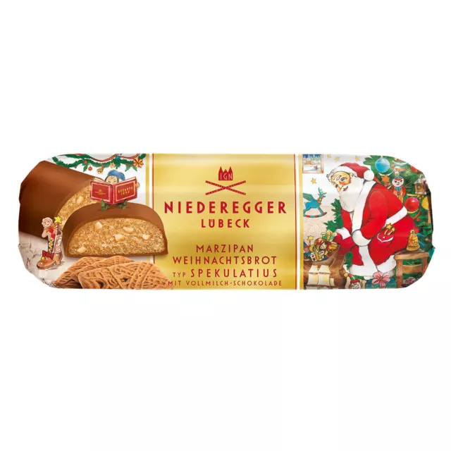 Niedregger Marzipan Christmas Bread with Speculatius Pieces 125g