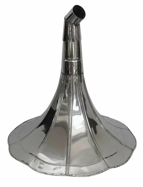 Fonendoscopio  trompetilla sirena decoración plata 40cm estilo antiguo 3