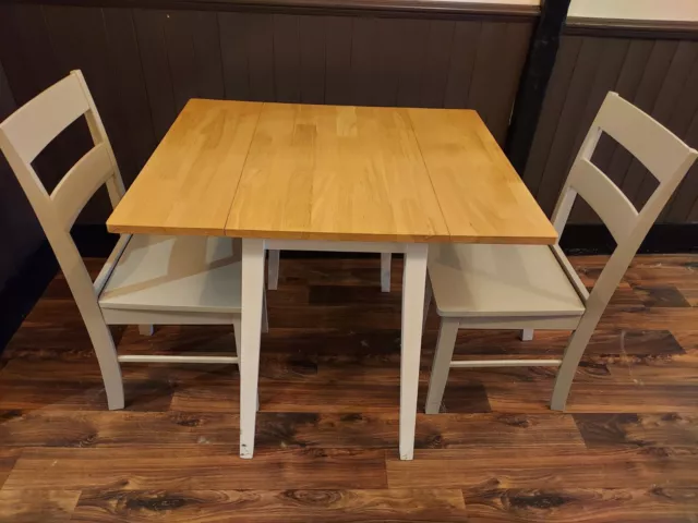 drop leaf table and chair set