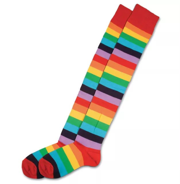 Bunt Zirkus Clown Socken für Erwachsene - Spaß Mehrfarbig Kostüm Zubehör