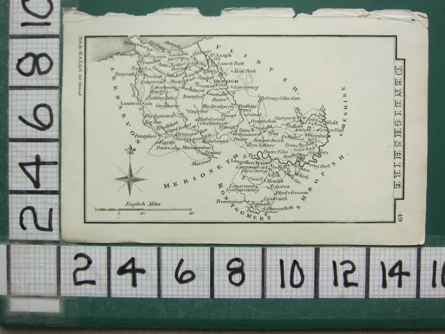 C1833 Georgian Map Date ~ Denbighshire
