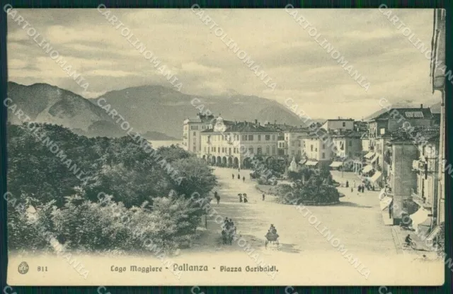 Verbania Pallanza Lago Maggiore Piazza Garibaldi cartolina MT0926