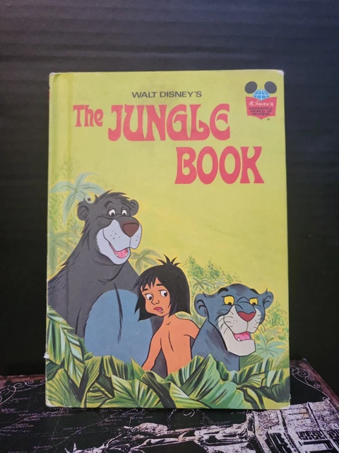 The Jungle Book 1974 Walt Disney Wonderful World of Reading Vintage
