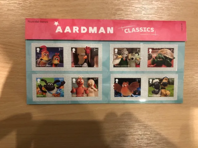 Royal Mail Presentation Pack Aardman Classics Wallace Gromit 623 + Mini Sheet