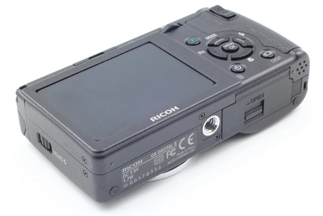 [MINT in Box / SH:1142] RICOH GR DIGITAL II 10.1MP Digital Camera Black JAPAN 10