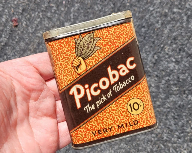 OLD CANADIAN PICOBAC vertical pocket tin Imperial Tobacco, Montreal $150.00 