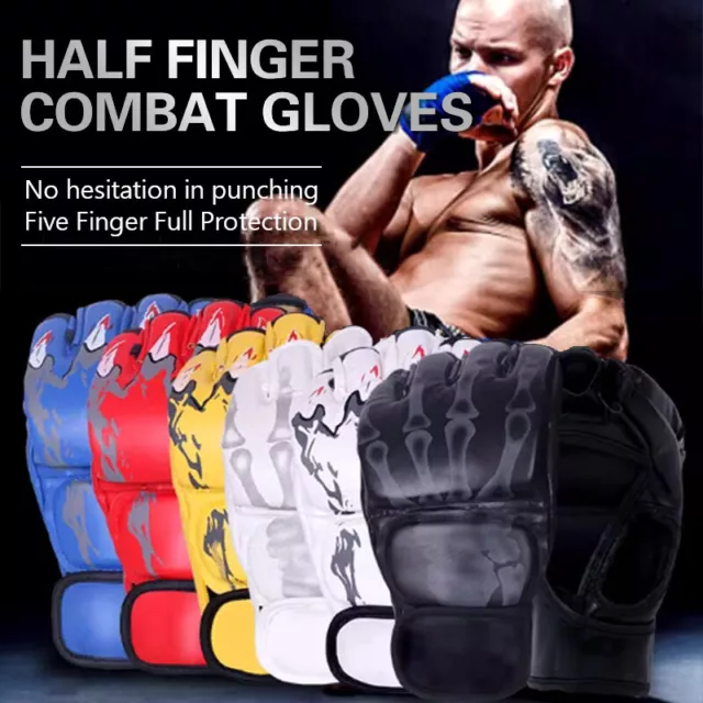 Sanda Boxing Fighting Training Gloves Wear Resistant Fitness Glo-ou