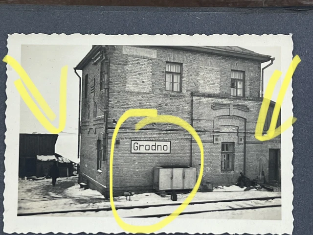 Foto 2wk Grodno Bahnhof grenze Polen Litauen Weißrussland Fotoalbum Russia