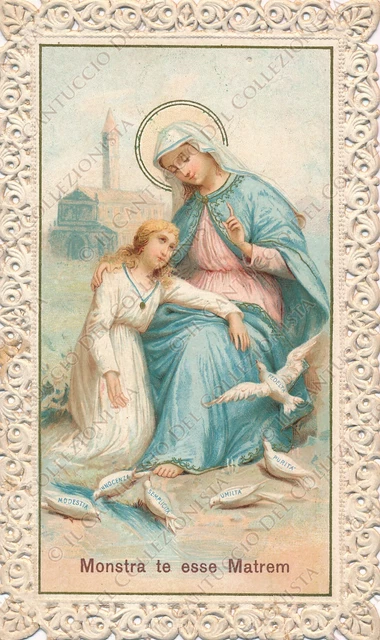 Santino Preghiera Altare Maria Madonna Vergine Monstra te esse Matrem Canivet