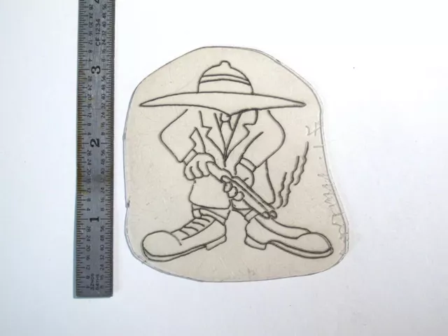 Plantilla de acetato de tatuaje de colección década de 1960 Looney Tunes Gangster PC