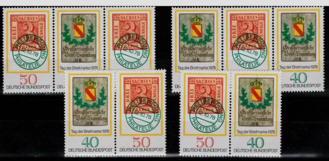 BRD Zusammendrucke Tag der Briefmarke Mi. - Nr. W Zd 1 - W Zd 4 postfrisch