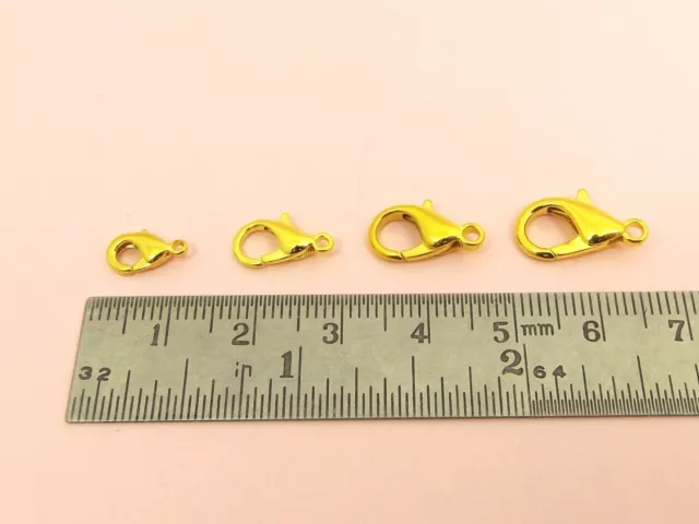 2 - 20 PCS Parrot Claw LOBSTER Clasps Toggle Hook Clip DIY Findings 10mm - 30mm