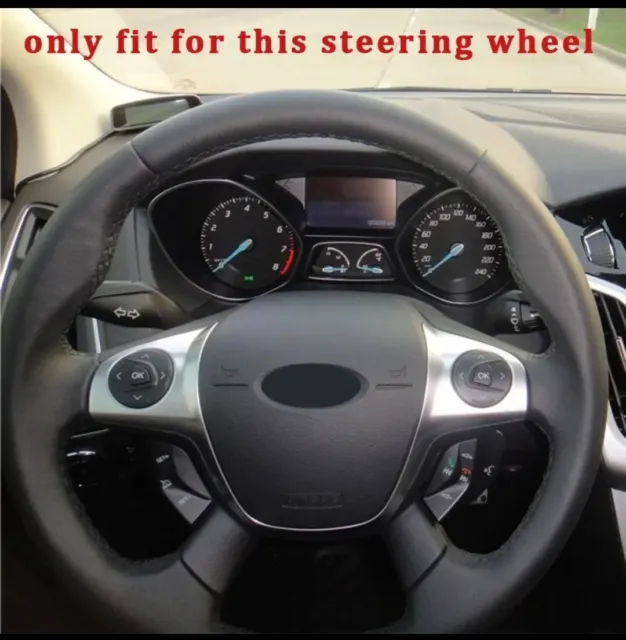 ABS Car Steering Wheel Trim Cover Sticker Ford Focus, Cmax, Kuga Etc