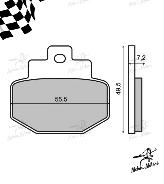 Coppia pastiglie freno posteriori organiche gilera runner 125/180/200cc