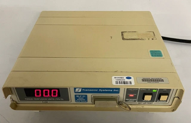 Transonic Systems Laser Doppler Flowmeter BLF21C A60394 Transonic Systems Laser Doppler Flowmeter BLF21C A60394
