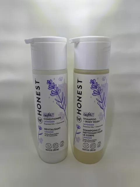 The Honest Company Shampoo Body Wash & Conditioner Set Lavender 10 oz - Pack