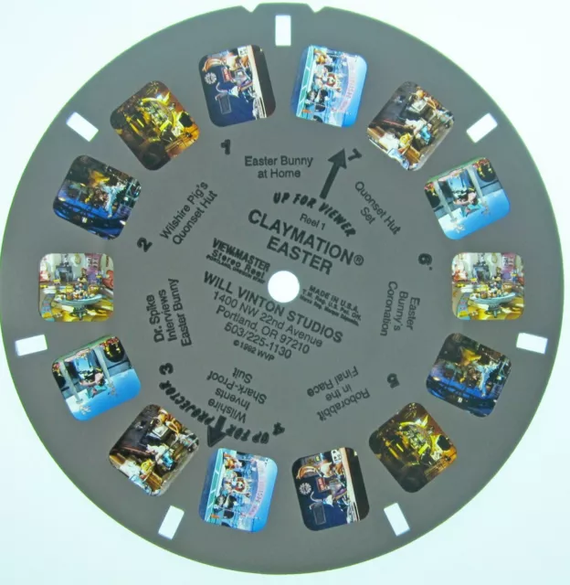 CLAYMATION EASTER BY Will Vinton Studios Custom-made 3-D View-Master Reel  $17.63 - PicClick AU