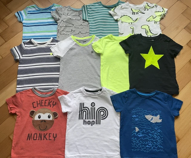 💙 Large T-Shirt Bundle All From Next 9-12 Months Baby Boys Summer Clothes 💙
