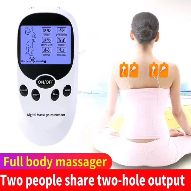 Masajeador Eléctrico TENS Digital Ems Cuerpo Dispositivo de Masaje Saludable ¡Terapia de Meridianos!