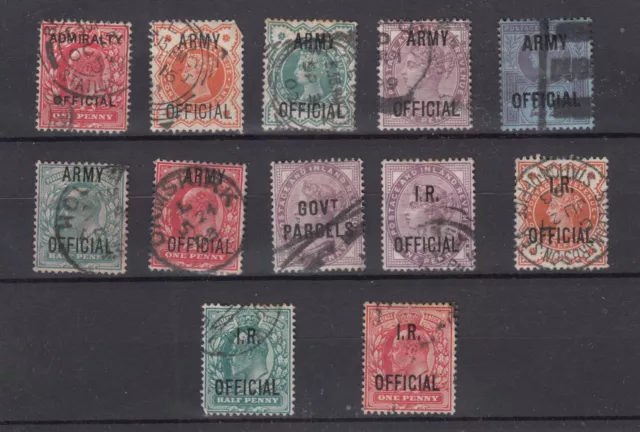 GB QV/KEVII Officials Collection Of 12 Fine Used BP9417