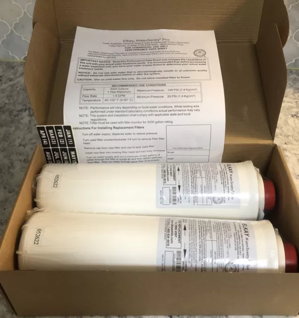 Elkay 51300C WaterSentry Plus Replacement Filter for EWF3000  X 2