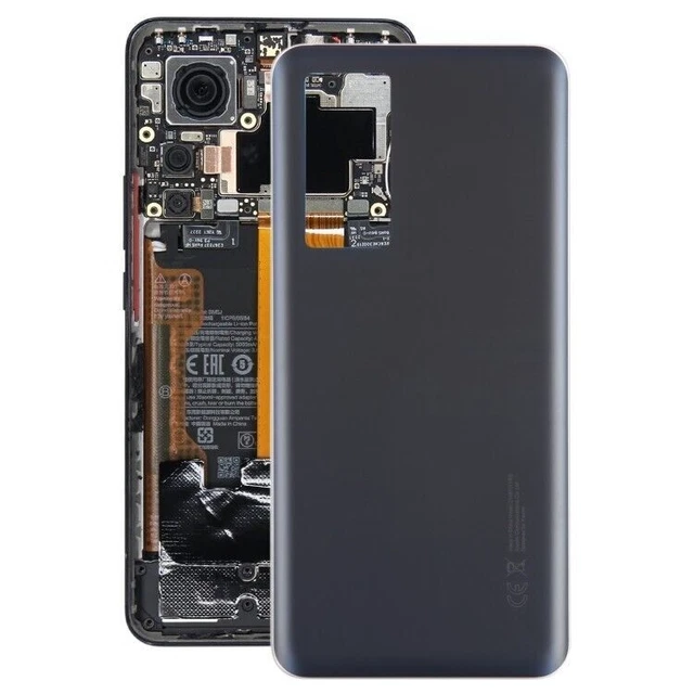 For Xiaomi 12T Pro OEM Glass Material Battery Back Cover black