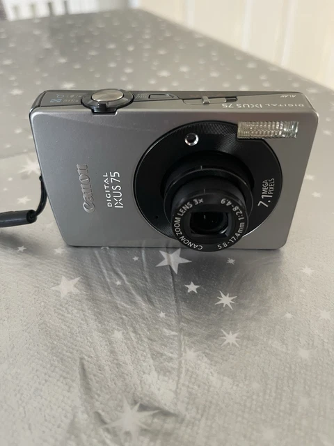 CANON IXUS 75 Digital Camera 7.1 Mega Pixels 3X Zoom lens W/ Charger ...