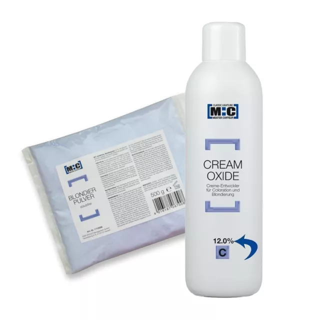 9,97€/ 1L Comair 12 % Creme Oxidant 1000 ml + Blondierungspulver 500g