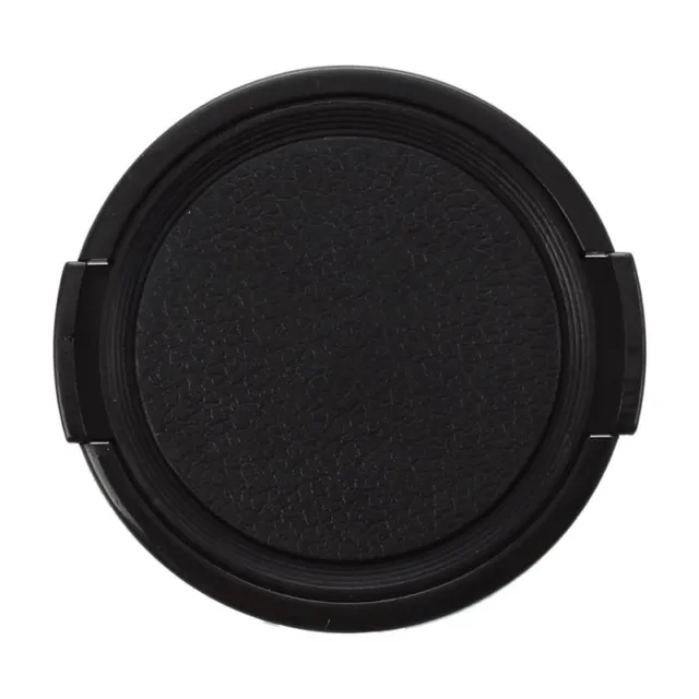Camera Plastic Side Pinch Clip On Front Lens   Cover Black 49mm F6J3