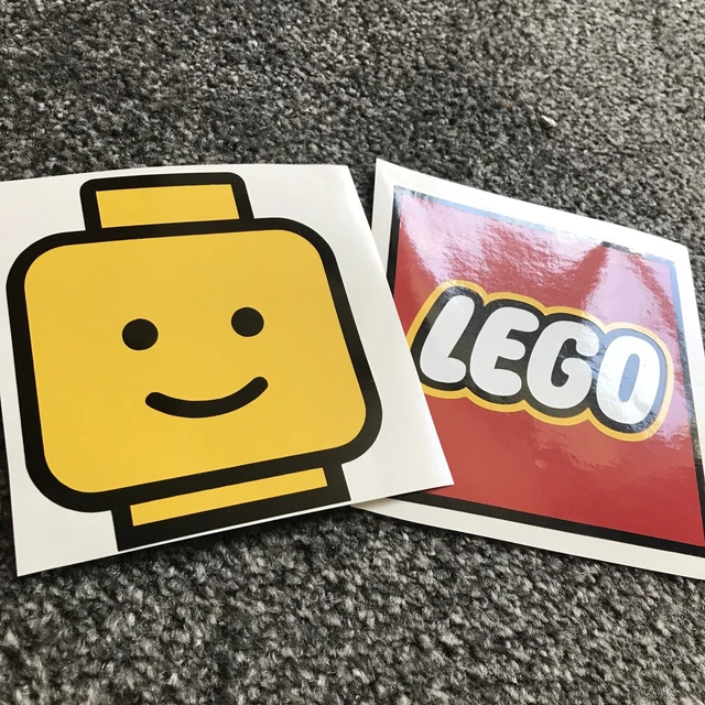 CUSTOM LEGO STICKERS Decal Lego Man Head Lego Logo Stickers Gratis 11