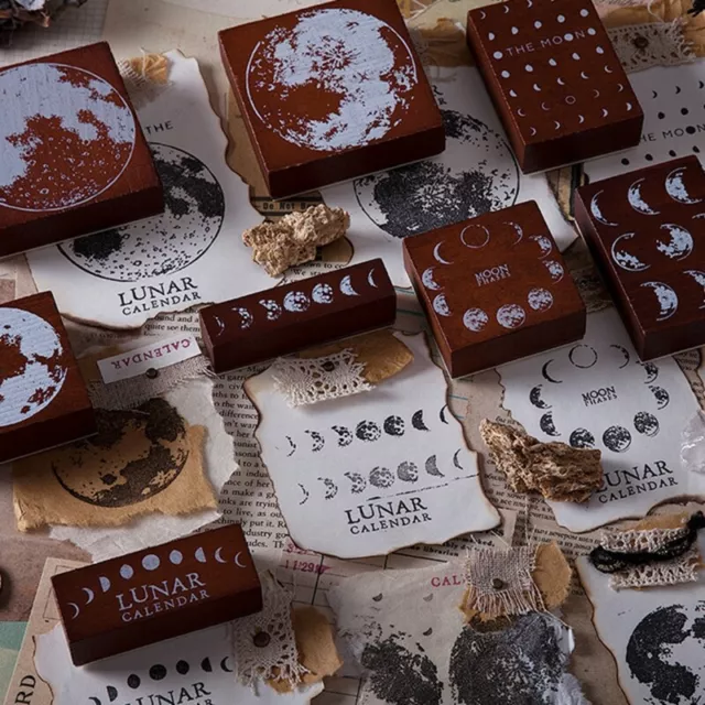Vintage Wooden Rubber Stamp Old Words DIY Scrapbooking Journal Craft Decor  Seal