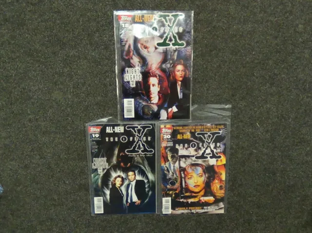 The X Files Issue #18, 19, 20 1996 - Topps Comics - Great Condition