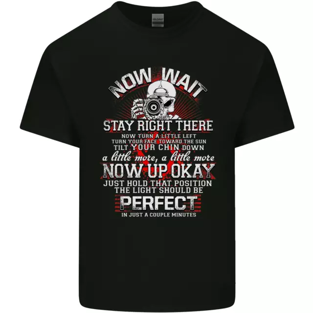 Photography Now Wait Photographer Funny Kids T-Shirt Childrens