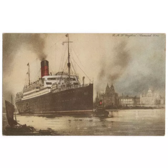 RMS SCYTHIA Cunard White Star Liner Postcard Unused