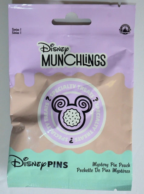 Disney Parks Munchlings Series 1 Mystery Collection 5 Pc Pin Pack Sealed NEW