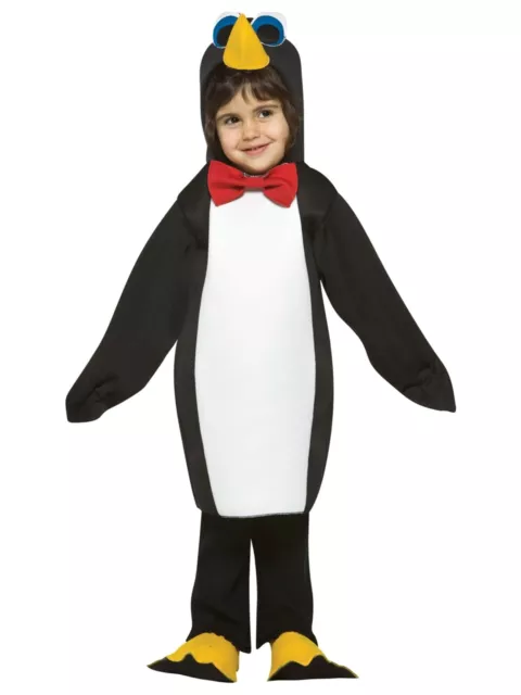 Penguin Aquatic Bird Animal Funny Unisex Toddler Boys Girls Costume 3-4