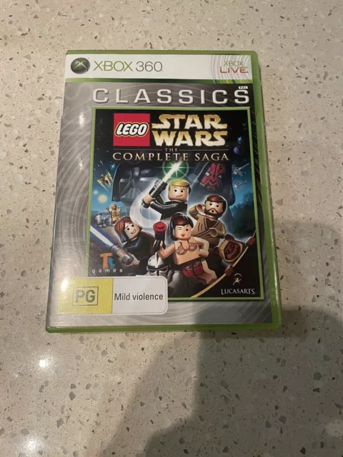 Lego Star Wars The Complete Saga - Microsoft Xbox 360 Game - Includes Manual