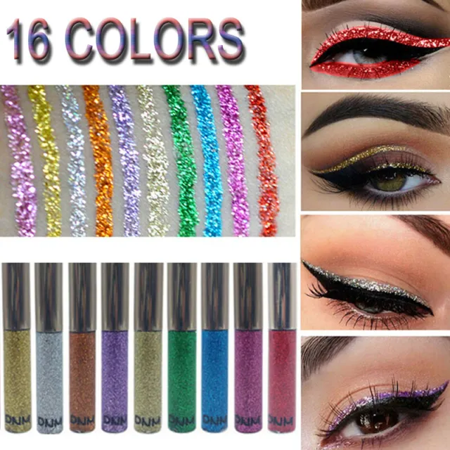 Glitter Liquid Eyeliner Eye Makeup Shimmer Diamond Eyeliner Shadow Eyeshadow F