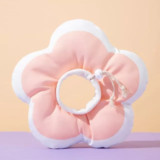 Pink Flower Shaped Elizabeth Ring Anti Licking Sterilization Supplies