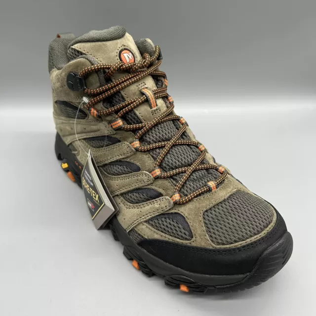 MENS WALKING MERRELL Moab 3 Mid GTX Gore-Tex Waterproof Hiking Boots ...