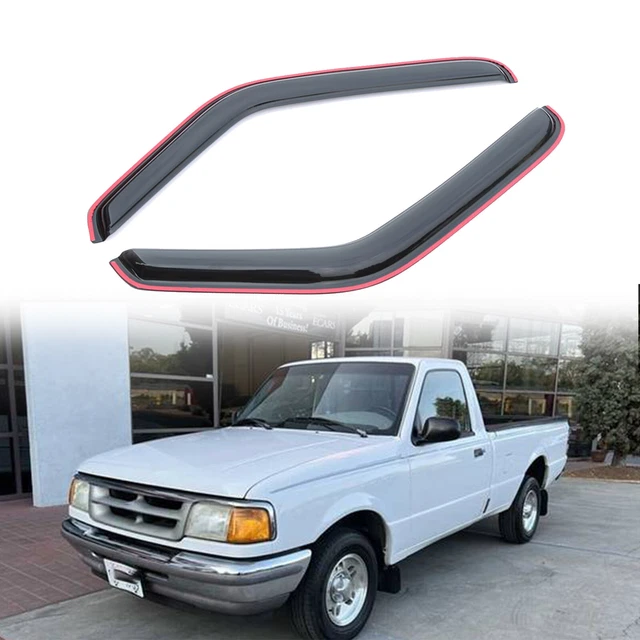 For Ford Ranger Standard Cab 1993-2011 Window Visor Vent Rain Shades Guards 2Pcs