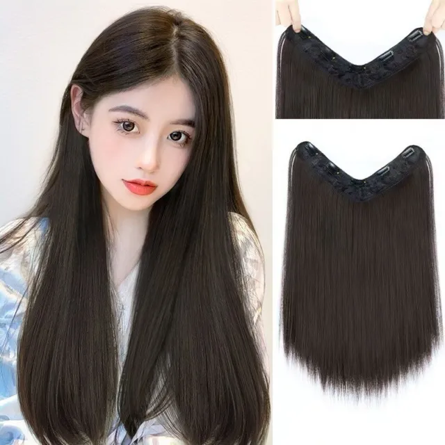 Wig Female Long Hair U-shaped Half Headgear Invisible Seamless Long Straig7H