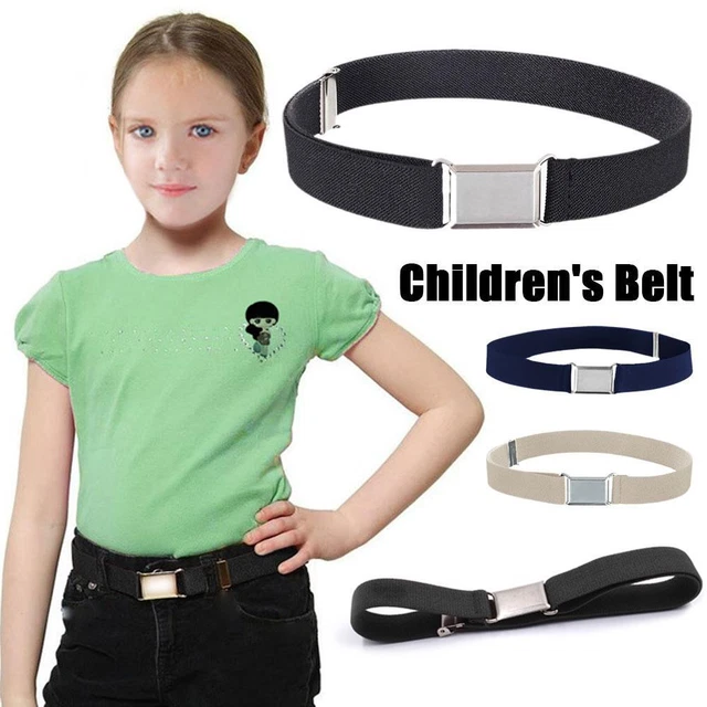Kids Toddler Belt Elastic Stretch Adjustable Belt For Boys with Buckle X9P0