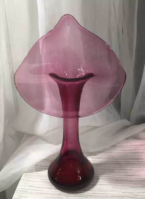 Vintage Amberina Jack in the Pulpit Art Glass Vase Hand Blown. Gorgeous.