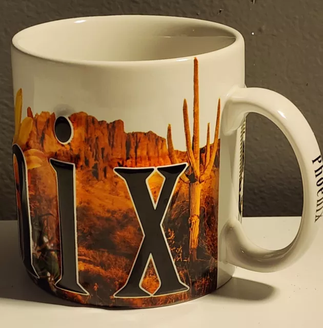 Phoenix Skyline Coffee Cup Mug Embossed 3D Americaware 2007 Collectible