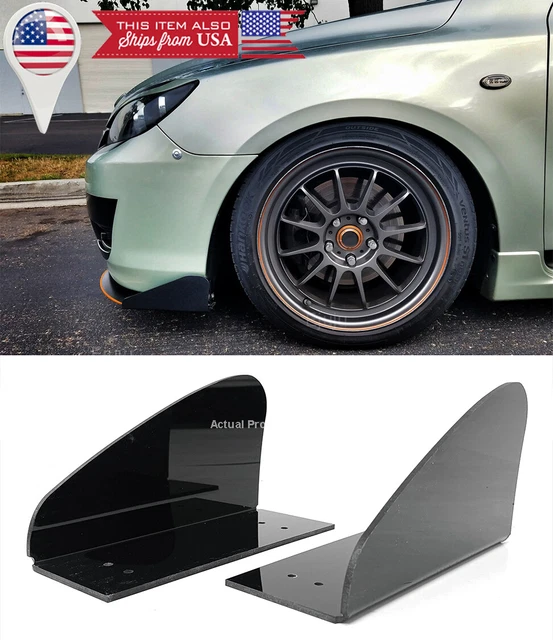 FRONT LOWER BUMPER Valence Splitters Spoiler Winglet Blade Canard Fit