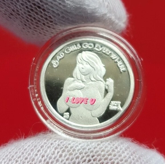 ADULT! Good/Bad Girls - 1 Gram .999 Fine Pure SILVER Mini Round, SEXY Proof Coin ADULT! Good/Bad Girls - 1 Gram .999 Fine Pure SILVER Mini Round, SEXY Proof Coin