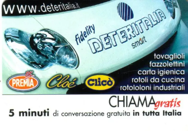 Chiamagratis - Deteritalia - Validita' Dal 15/03/2003 Al 15/09/2003 - Master