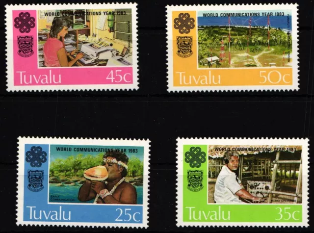 Tuvalu 203-206 Mint World Communication Year #HY800